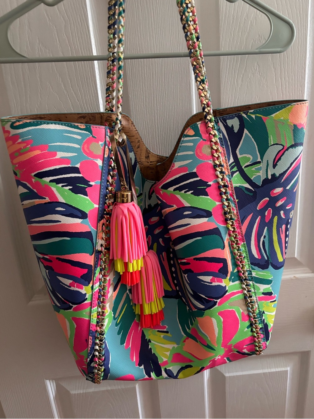 HTF Lilly Pulitzer Exotic Garden Reversible Pool Tote